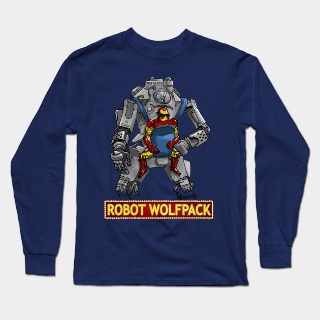 robo wolfpack Long Sleeve T-Shirt by tyrannosauross